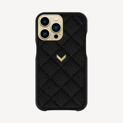 Husa Telefon iPhone 14 Pro Max, Piele Vitel, Textura Caviar