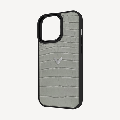 Husa Telefon iPhone 13 Pro, Piele Vitel, Textura Crocodil