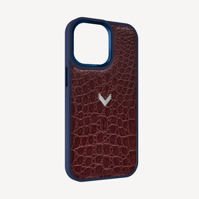 Husa Telefon iPhone 13 Pro, Piele Vitel, Textura Crocodil