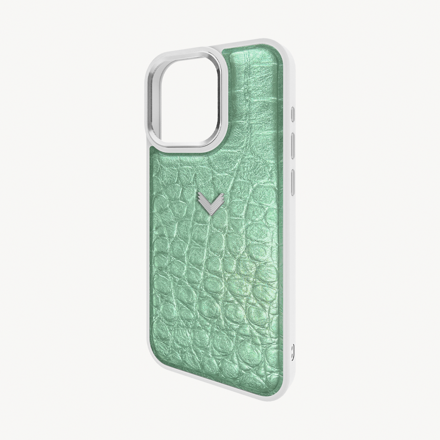 Husa Telefon iPhone 16 Pro Max, Piele Vitel, Textura Crocodil