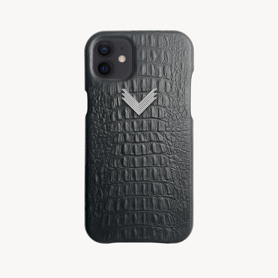 Husa Telefon iPhone 11, Piele Vitel, Textura Aligator