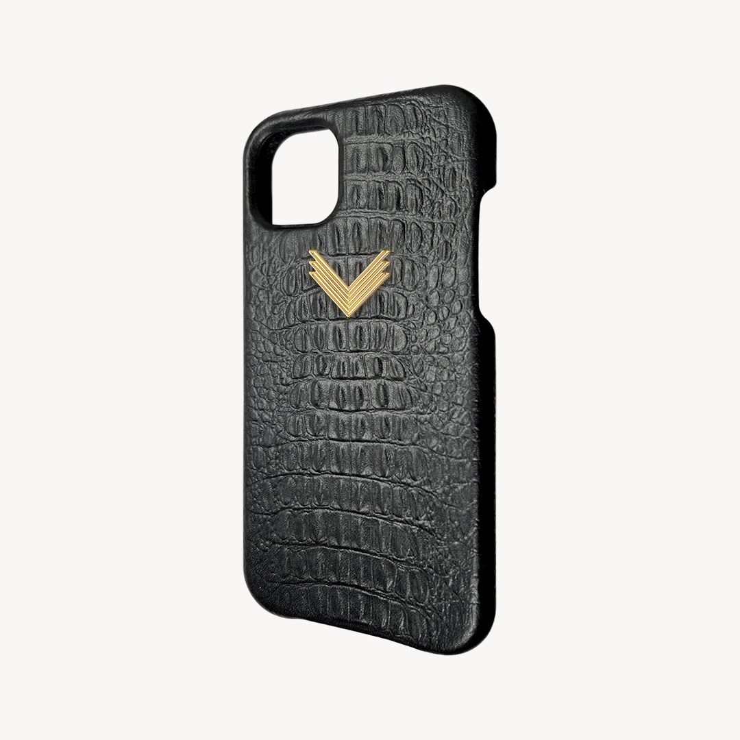 Husa Telefon iPhone 14, Piele Vitel, Textura Aligator