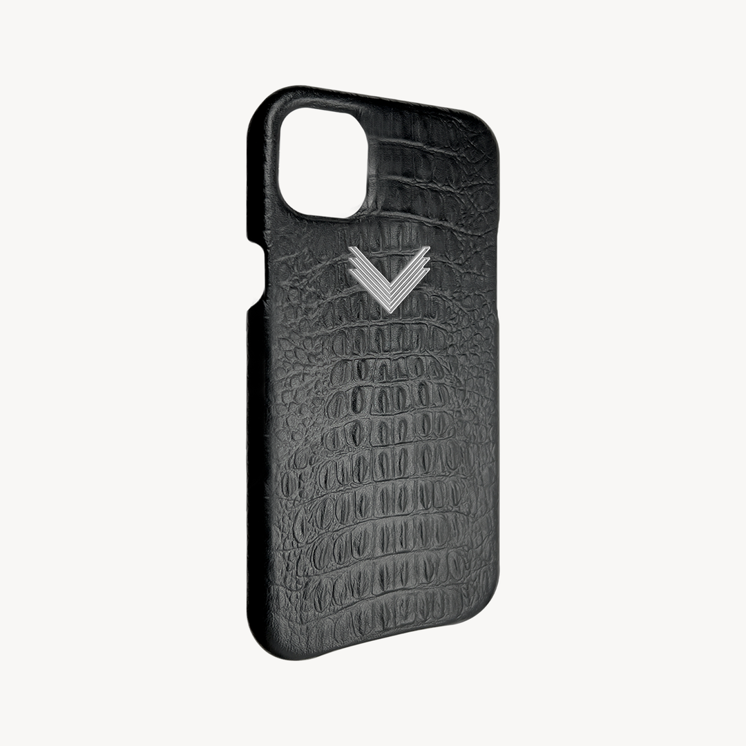 Husa Telefon iPhone 14, Piele Vitel, Textura Aligator