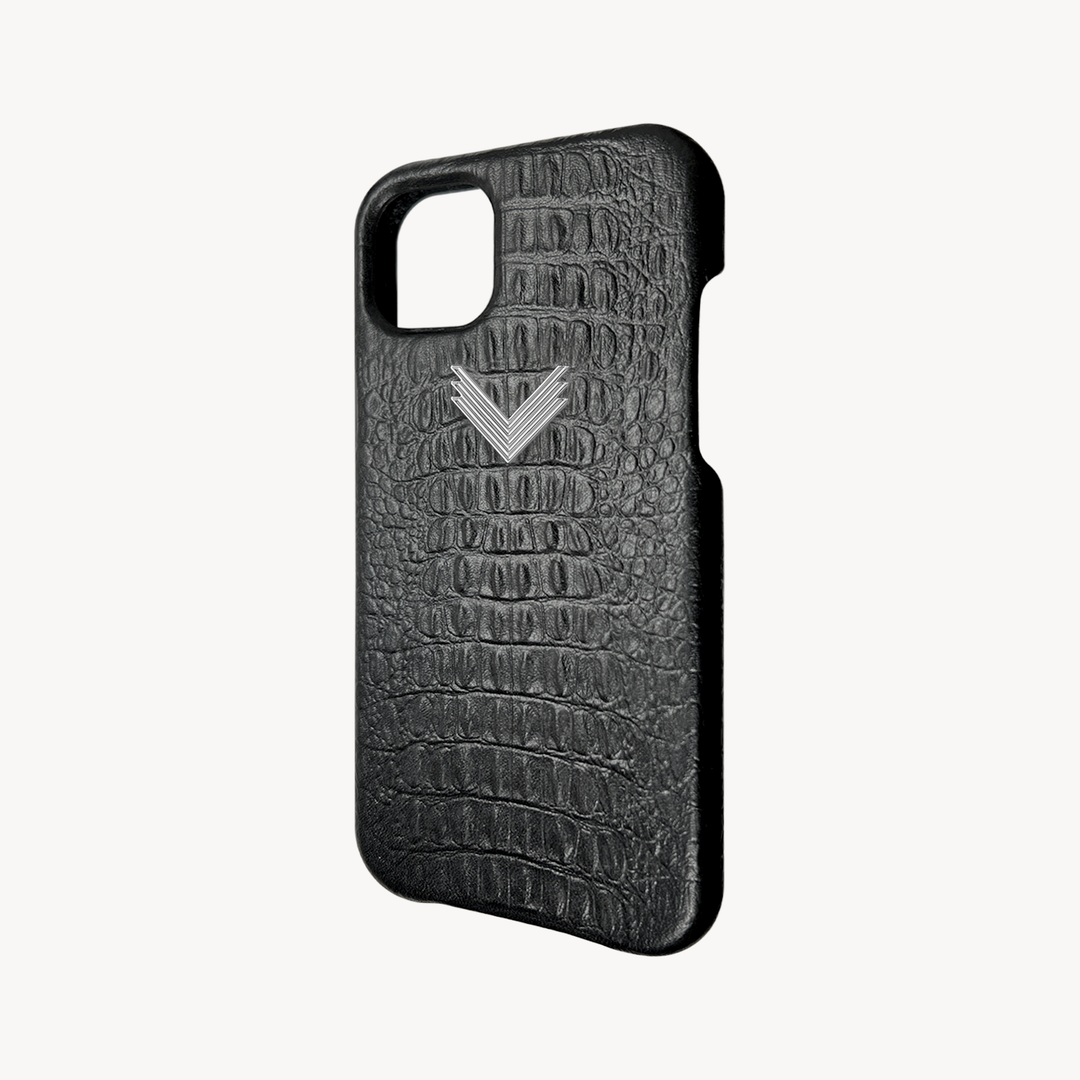 Husa Telefon iPhone 14, Piele Vitel, Textura Aligator
