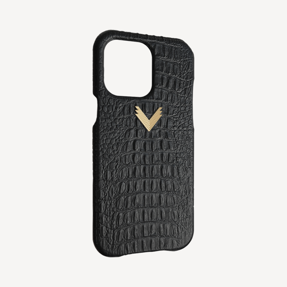 Husa Telefon iPhone 14 Pro, Piele Vitel, Textura Aligator