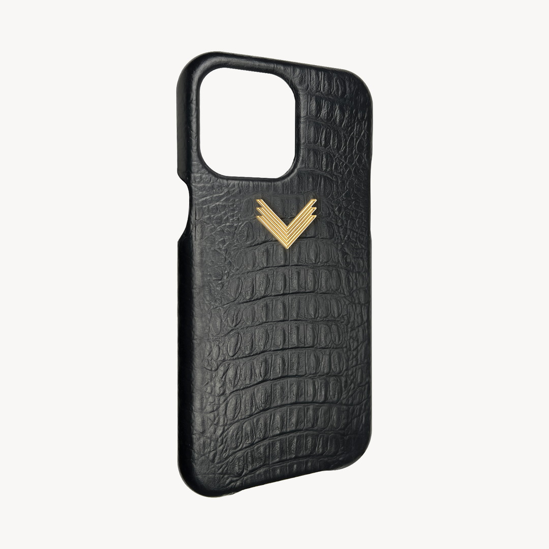 Husa Telefon iPhone 13 Pro Max, Piele Vitel, Textura Aligator