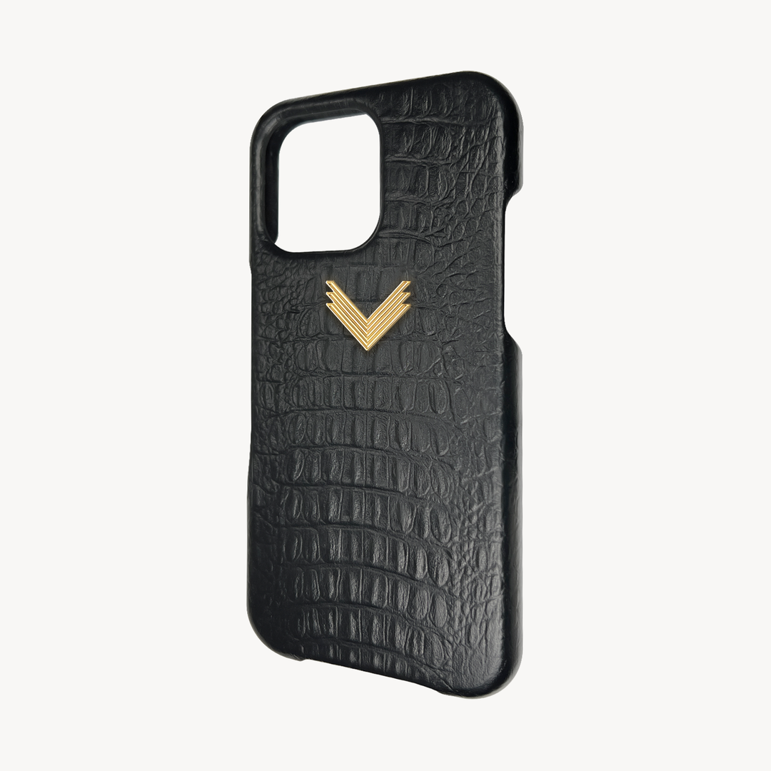 Husa Telefon iPhone 14 Pro Max, Piele Vitel, Textura Aligator