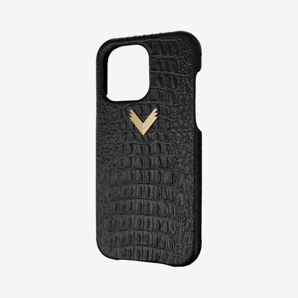 Husa Telefon iPhone 14 Pro, Piele Vitel, Textura Aligator