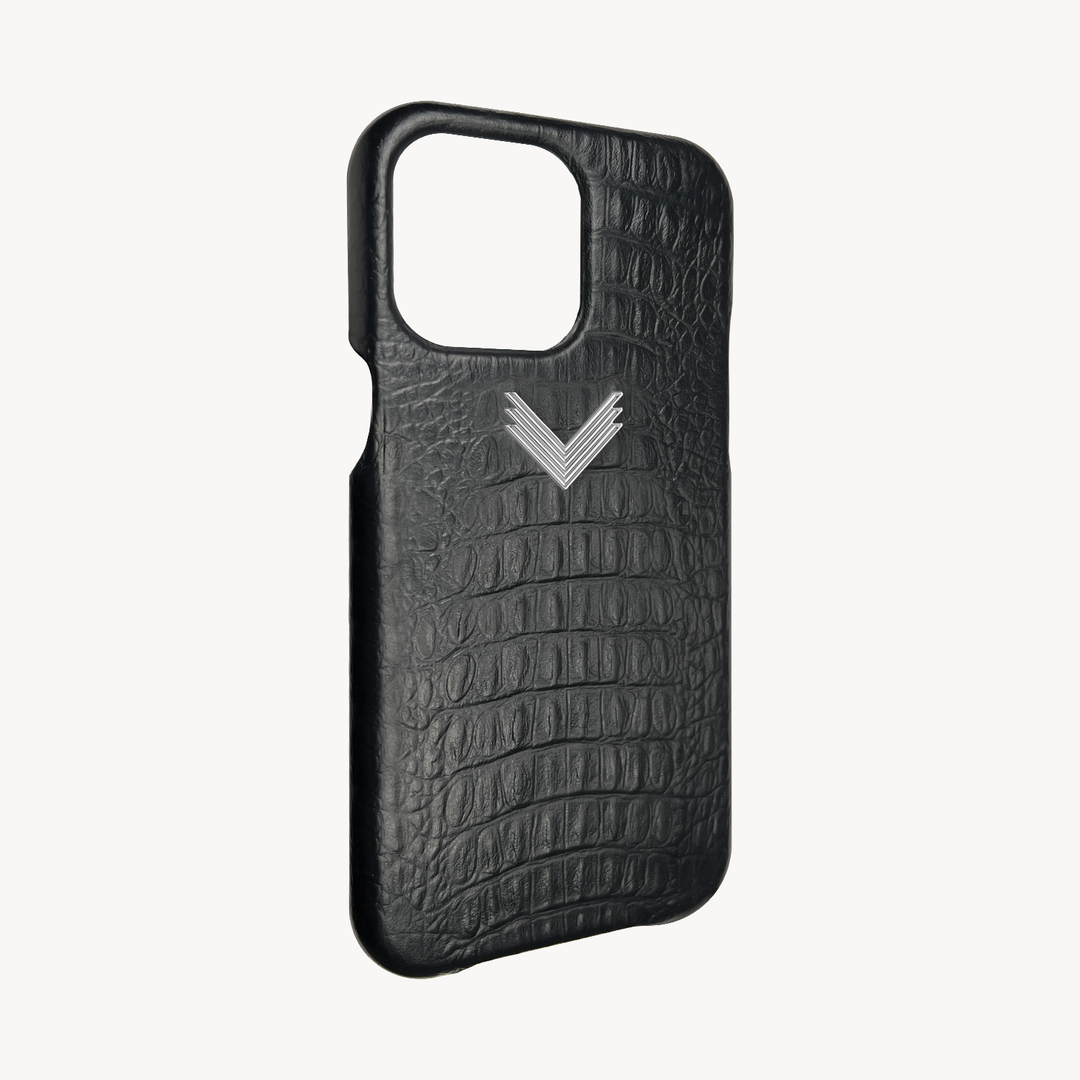 Husa Telefon iPhone 14 Pro Max, Piele Vitel, Textura Aligator