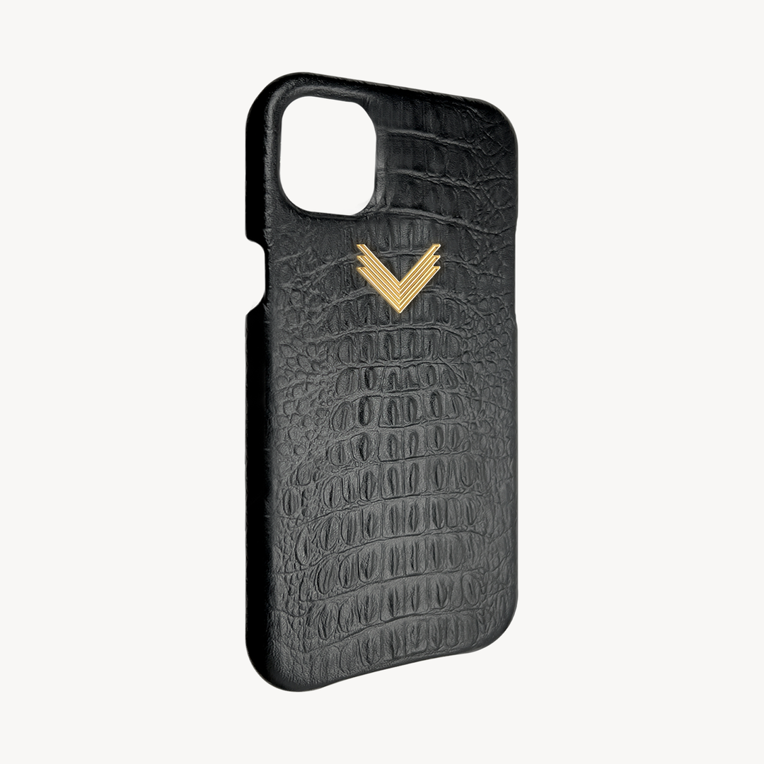 Husa Telefon iPhone 15 Plus, Piele Vitel, Textura Aligator