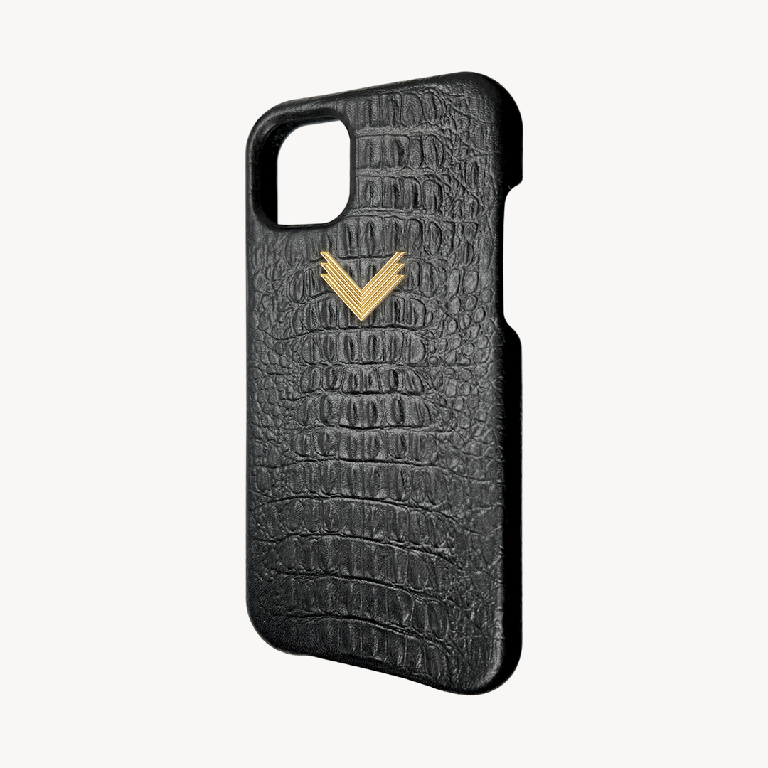 Husa Telefon iPhone 15 Plus, Piele Vitel, Textura Aligator