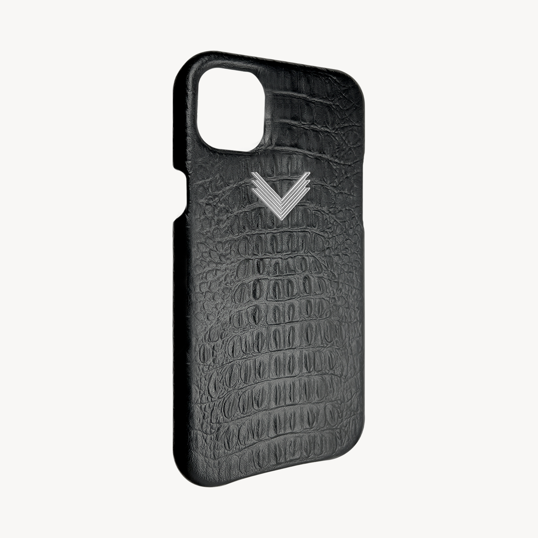 Husa Telefon iPhone 15 Plus, Piele Vitel, Textura Aligator