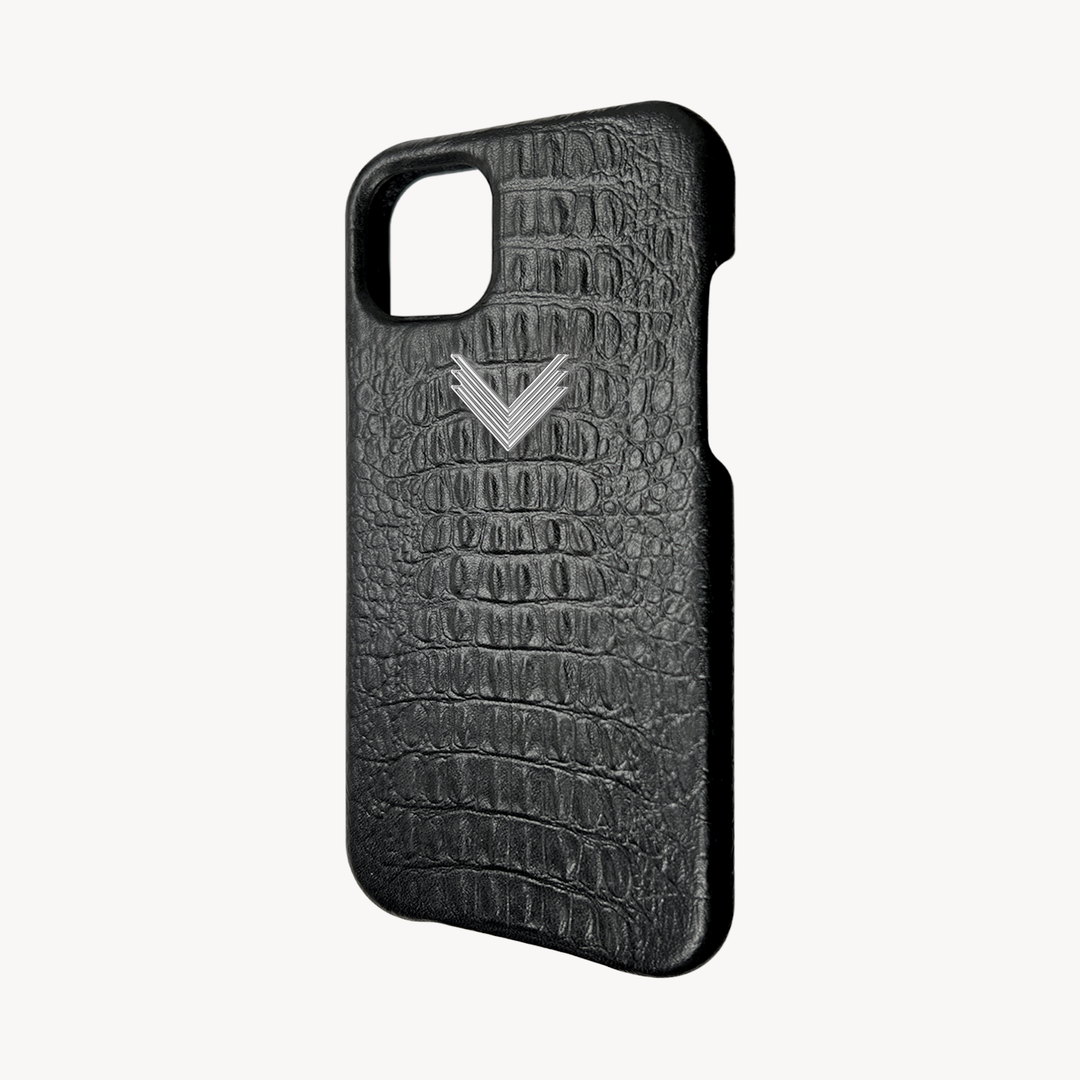 Husa Telefon iPhone 15 Plus, Piele Vitel, Textura Aligator
