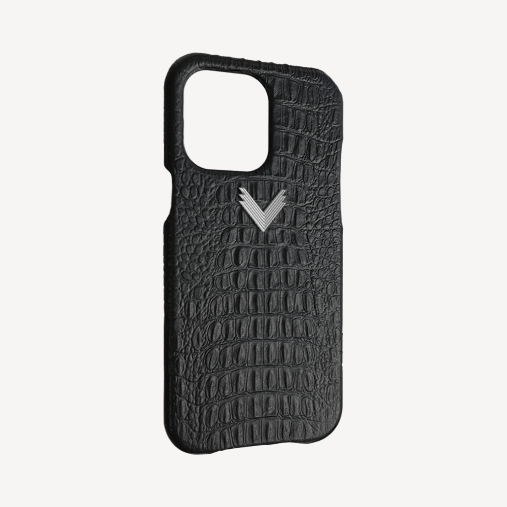 Husa Telefon iPhone 14 Pro, Piele Vitel, Textura Aligator