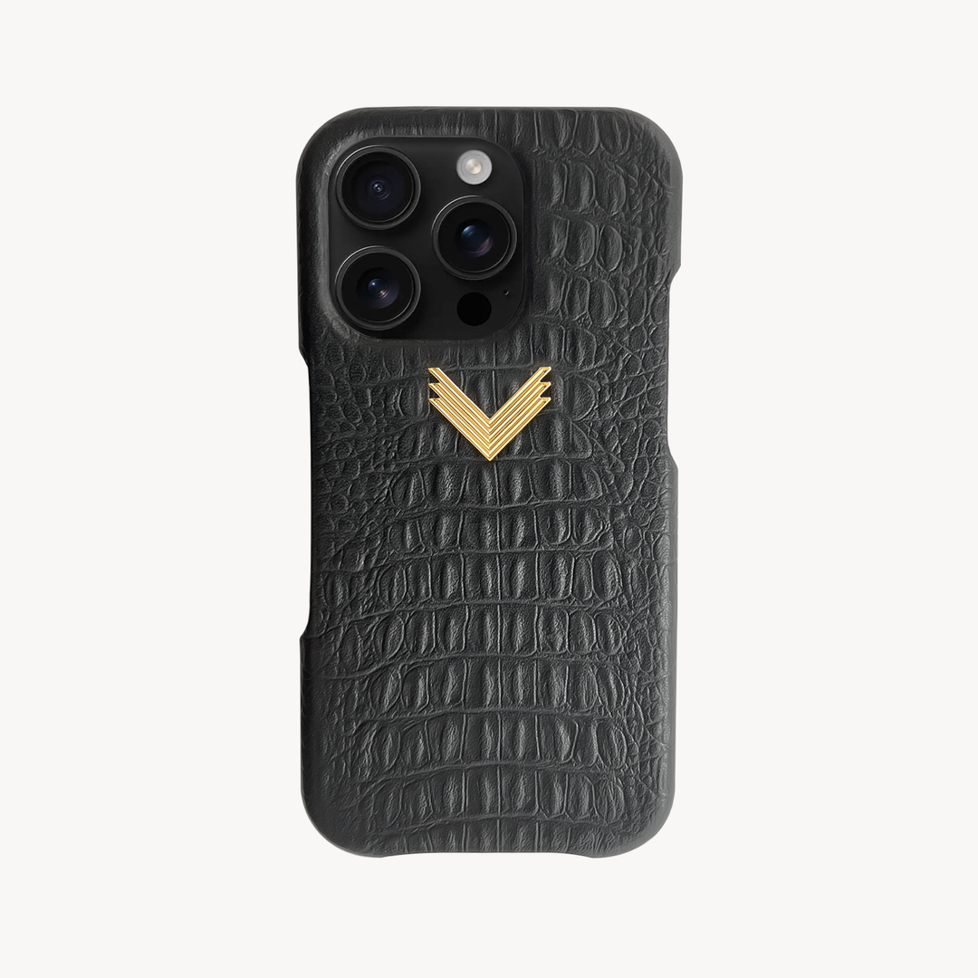 Husa Telefon iPhone 16 Pro, Piele Vitel, Textura Aligator