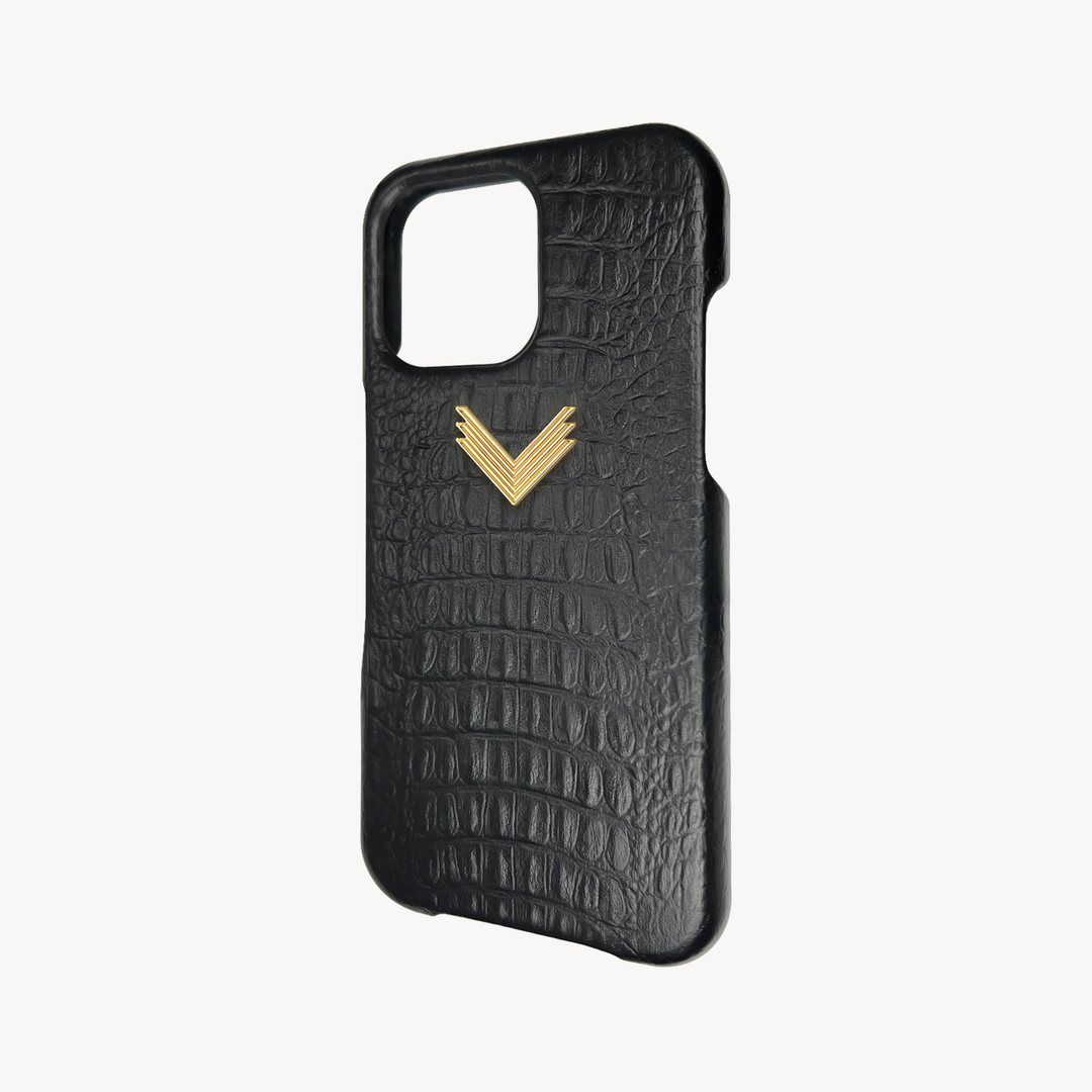 Husa Telefon iPhone 16 Pro, Piele Vitel, Textura Aligator