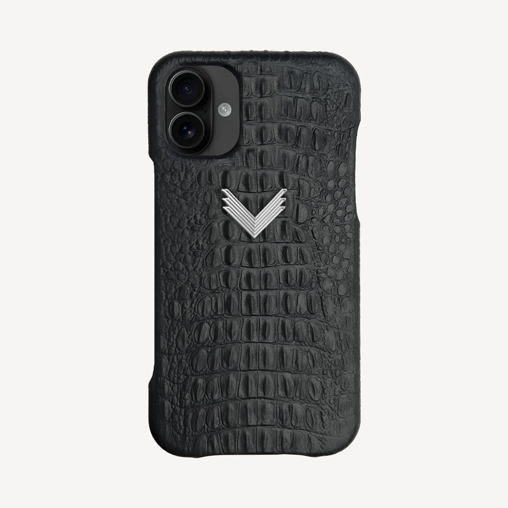 Husa Telefon iPhone 17, Piele Vitel, Textura Aligator