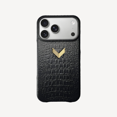 Husa Telefon iPhone 17 Pro, Piele Vitel, Textura Aligator