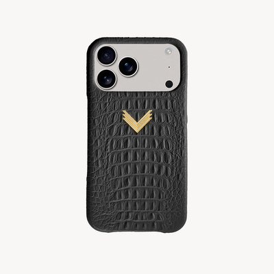 Husa Telefon iPhone 17 Pro, Piele Vitel, Textura Aligator