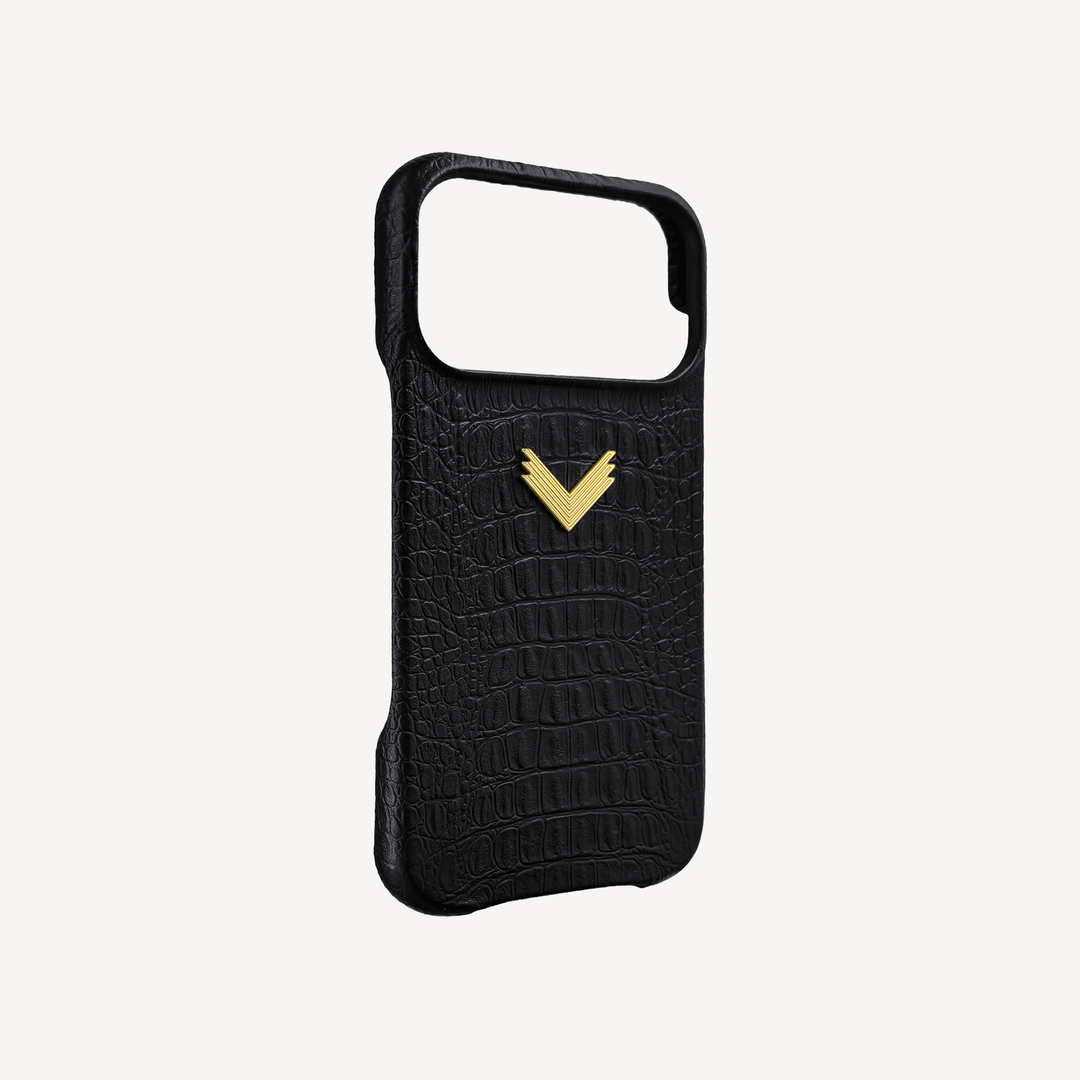 Husa Telefon iPhone 17 Pro, Piele Vitel, Textura Aligator
