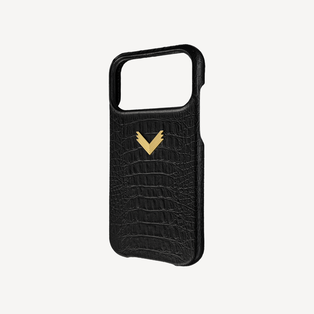 Husa Telefon iPhone 17 Pro, Piele Vitel, Textura Aligator