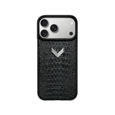Husa Telefon iPhone 17 Pro, Piele Vitel, Textura Aligator