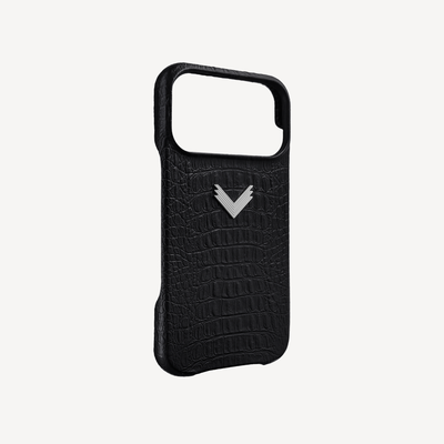 Husa Telefon iPhone 18 Pro, Piele Vitel, Textura Aligator