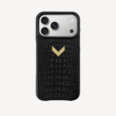 Husa Telefon iPhone 18 Pro Max, Piele Vitel, Textura Aligator