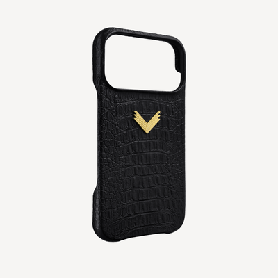 Husa Telefon iPhone 17 Pro Max, Piele Vitel, Textura Aligator