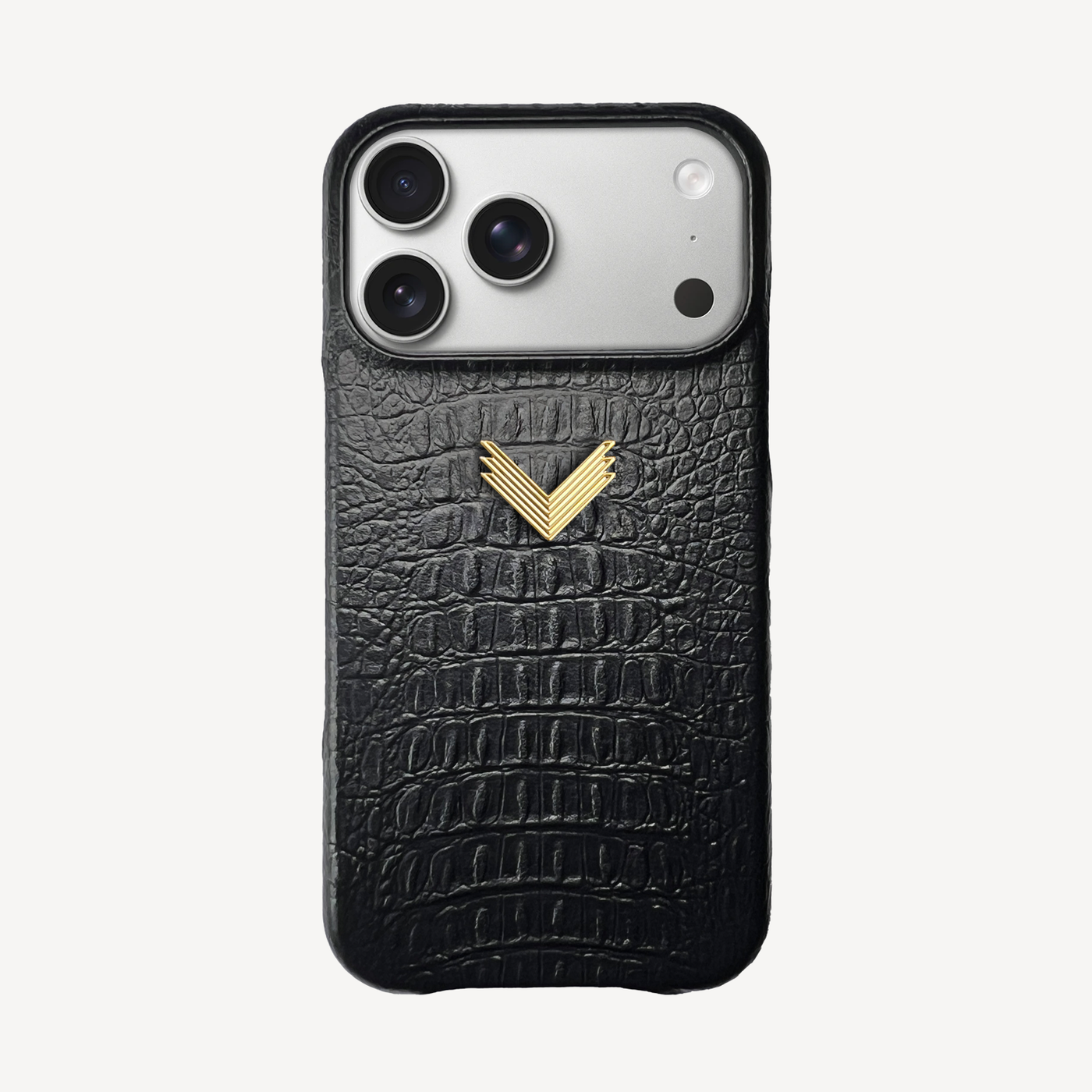 Husa Telefon iPhone 17 Pro Max, Piele Vitel, Textura Aligator