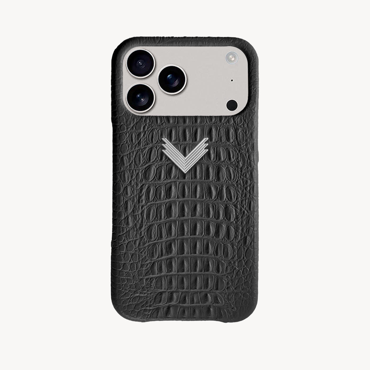 Husa Telefon iPhone 17 Pro Max, Piele Vitel, Textura Aligator