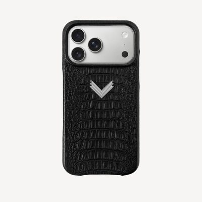 Husa Telefon iPhone 18 Pro Max, Piele Vitel, Textura Aligator