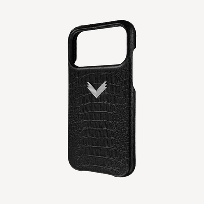 Husa Telefon iPhone 17 Pro Max, Piele Vitel, Textura Aligator