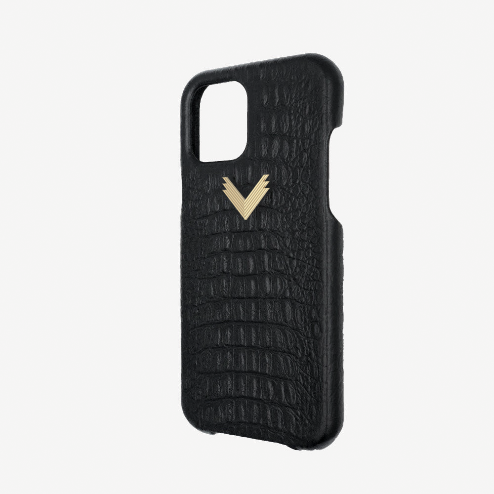 Husa Telefon iPhone 13 Mini, Piele Vitel, Textura Aligator