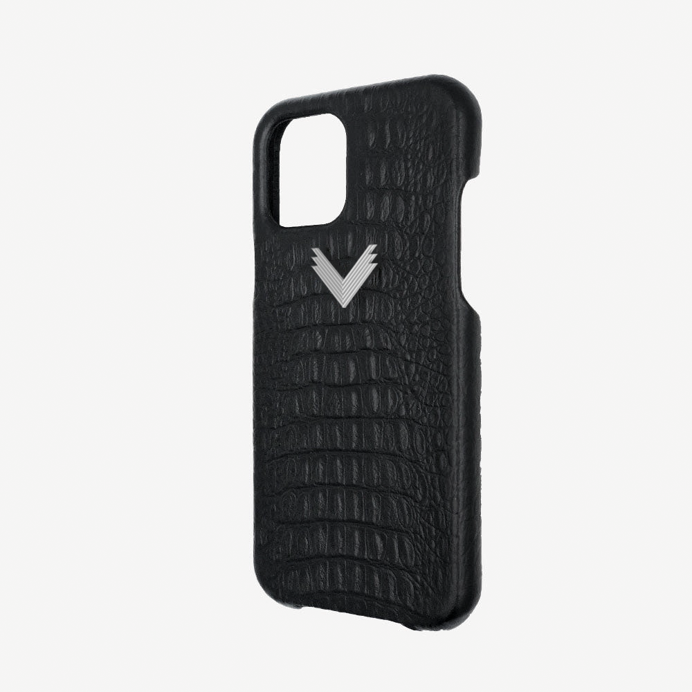 Husa Telefon iPhone 13 Mini, Piele Vitel, Textura Aligator