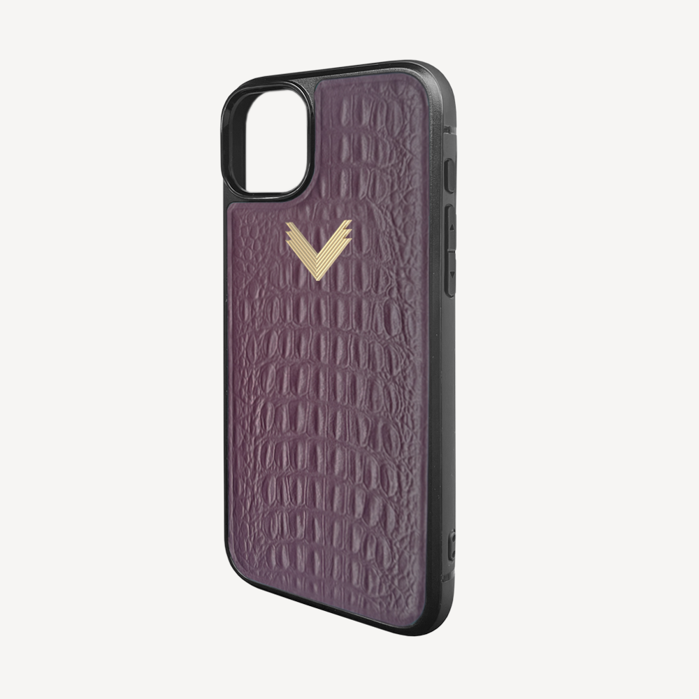 Husa Telefon iPhone 14 Plus, Piele Vitel, Textura Aligator