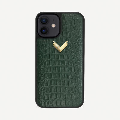 Husa Telefon iPhone 11, Piele Vitel, Textura Aligator