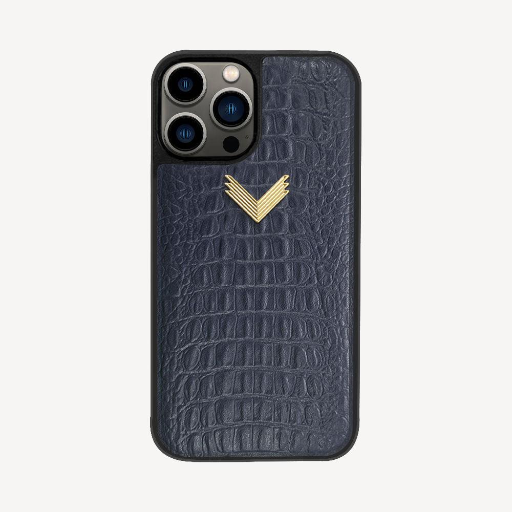 Husa Telefon iPhone 12 Pro Max, Piele Vitel, Textura Aligator