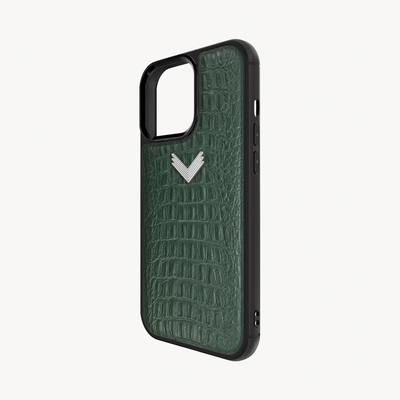 Husa Telefon iPhone 13 Pro, Piele Vitel, Textura Aligator