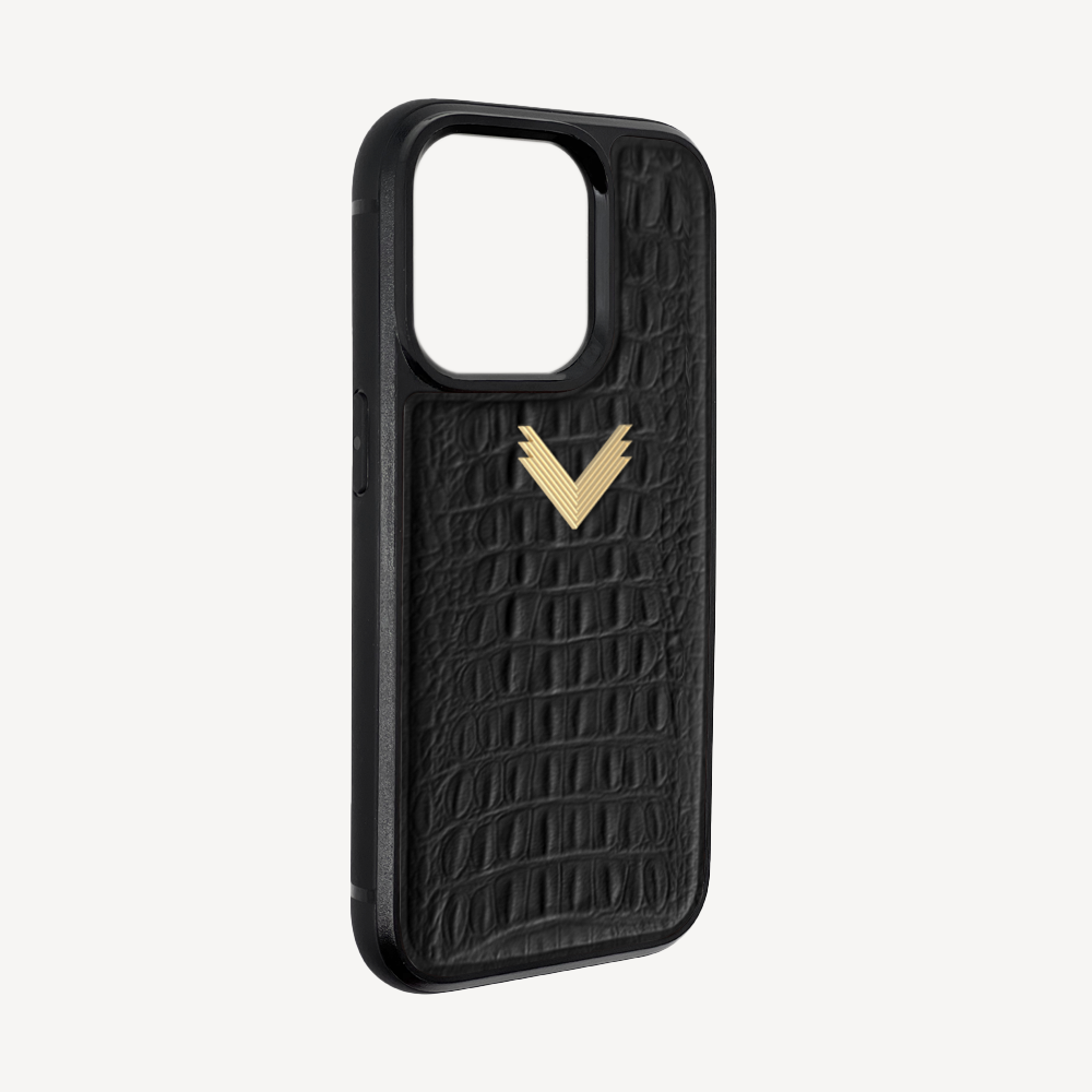 Husa Telefon iPhone 13 Pro, Piele Vitel, Textura Aligator