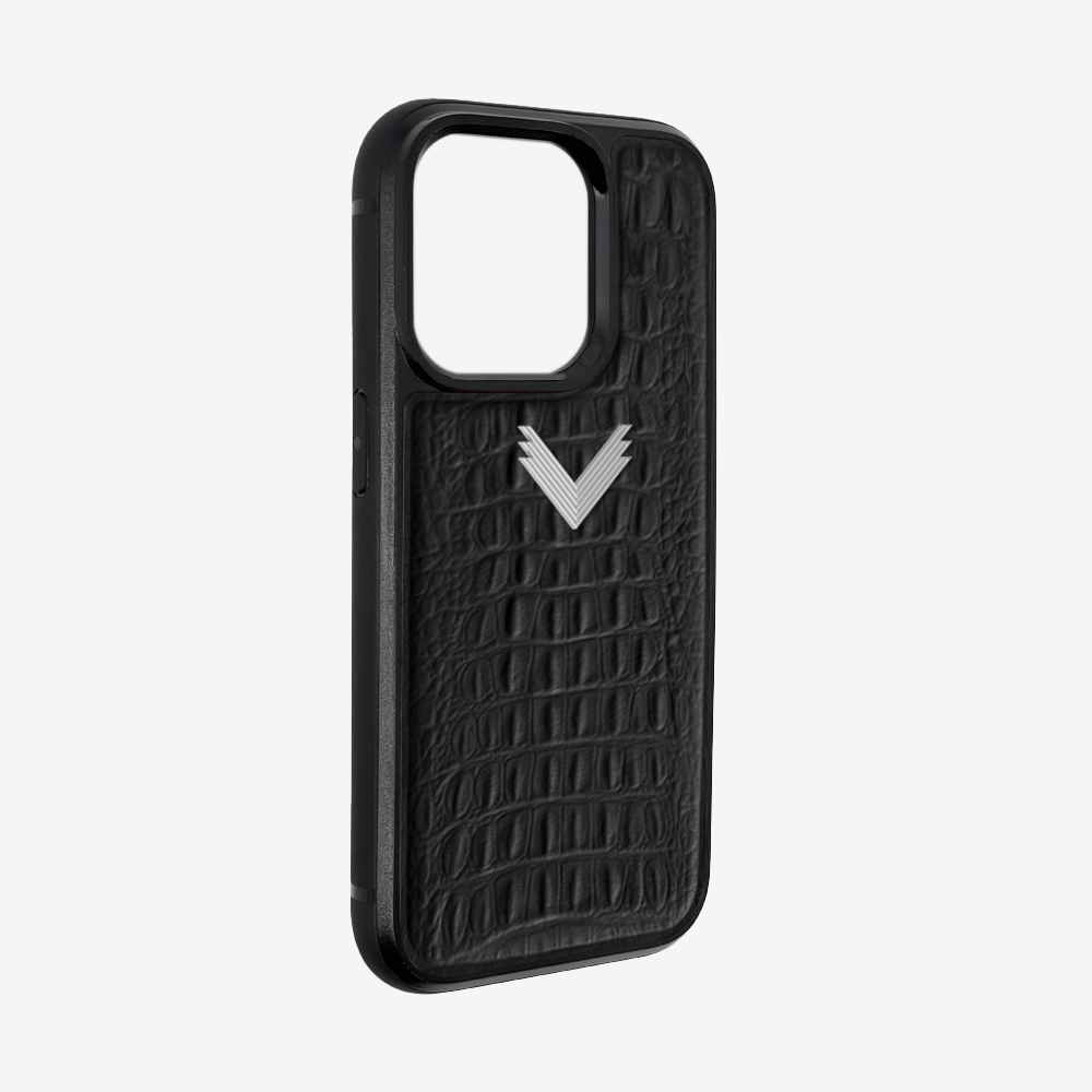 Husa Telefon iPhone 13 Pro, Piele Vitel, Textura Aligator