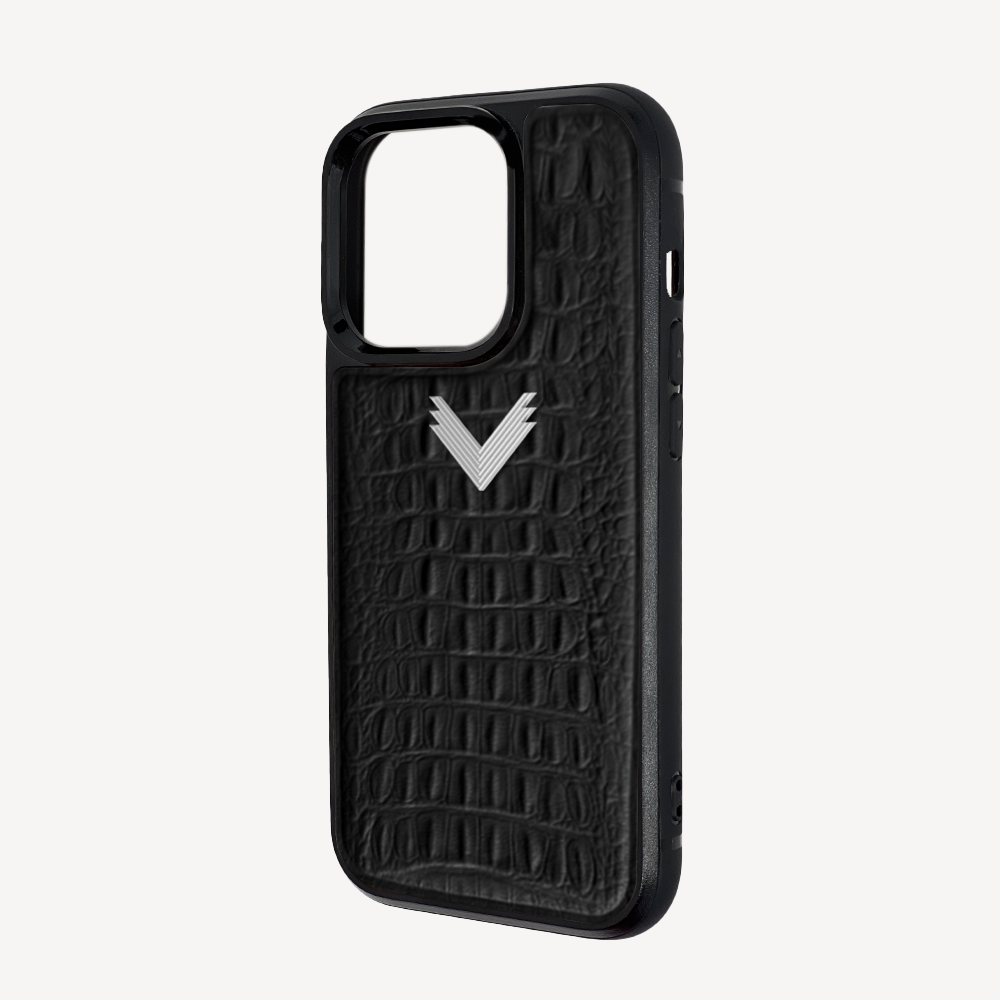 Husa Telefon iPhone 13 Pro, Piele Vitel, Textura Aligator
