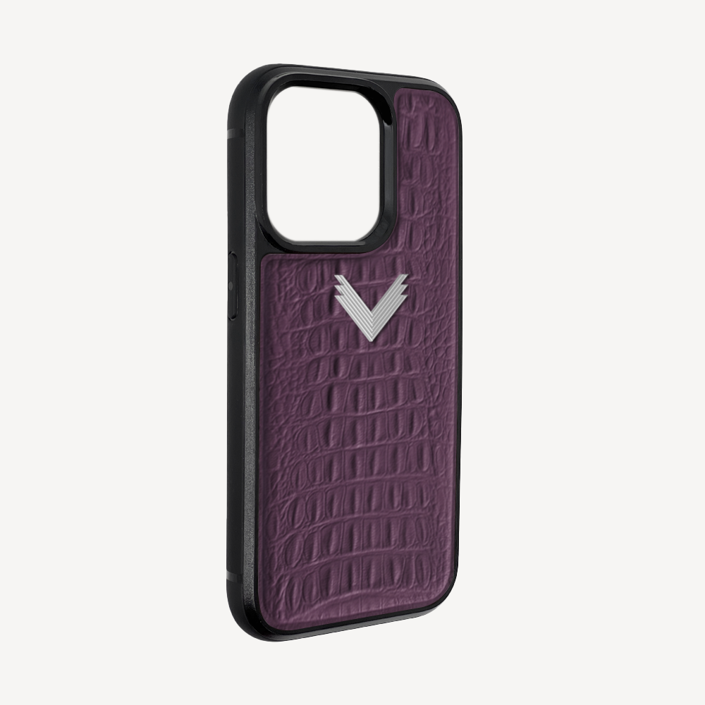 Husa Telefon iPhone 13 Pro, Piele Vitel, Textura Aligator