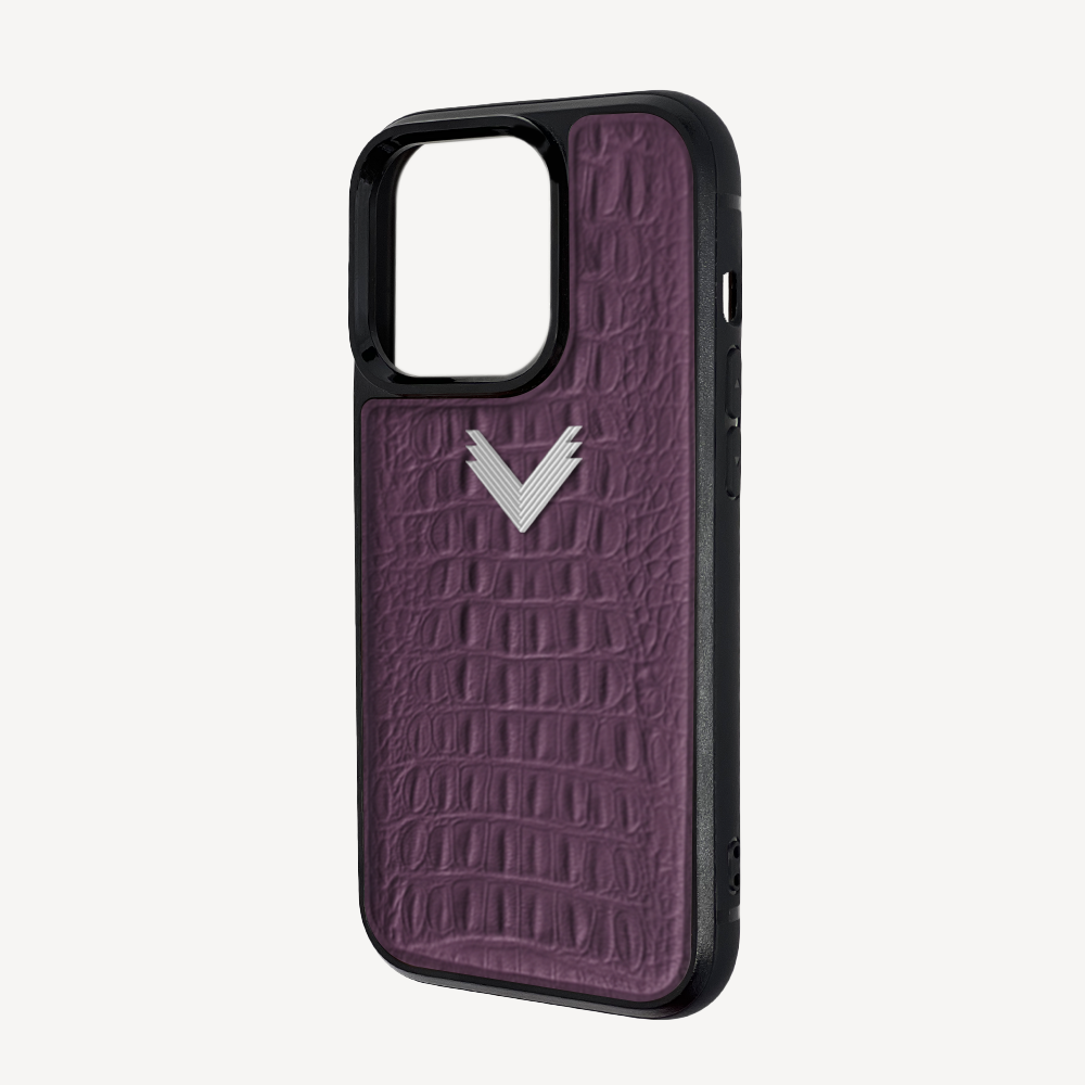 Husa Telefon iPhone 14 Pro, Piele Vitel, Textura Aligator