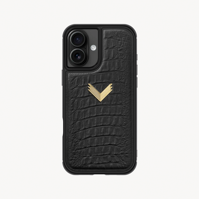 Husa Telefon iPhone 17, Piele Vitel, Textura Aligator