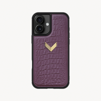 Husa Telefon iPhone 17, Piele Vitel, Textura Aligator