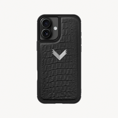 Husa Telefon iPhone 17, Piele Vitel, Textura Aligator