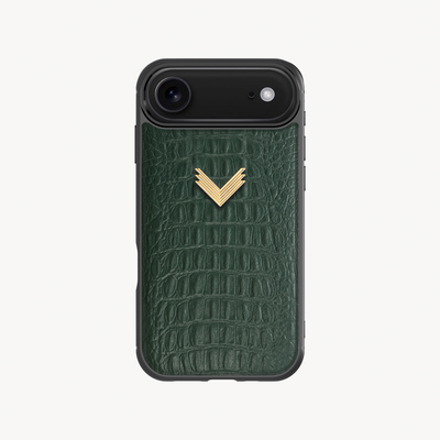 Husa Telefon iPhone 17 Air, Piele Vitel, Textura Aligator