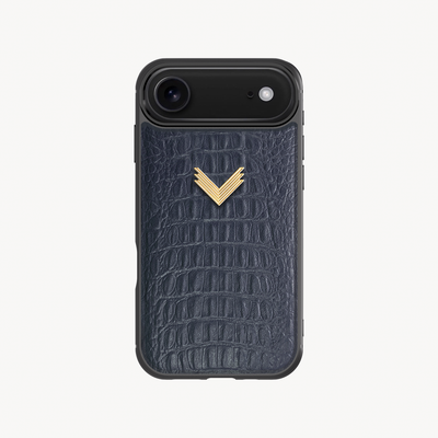 Husa Telefon iPhone 17 Air, Piele Vitel, Textura Aligator