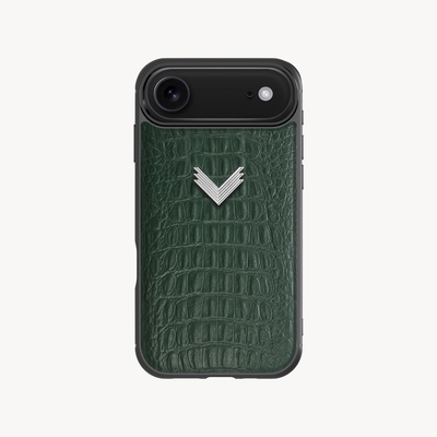 Husa Telefon iPhone 17 Air, Piele Vitel, Textura Aligator